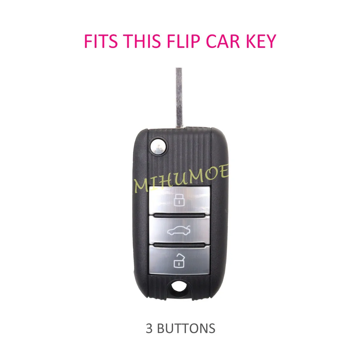 Metal Leather Car Key Case Cover For MG3 MG5 MG6 MG7 MG ZS GT GS 350 360 750 Remote Fob Shell Accessories 3 Buttons