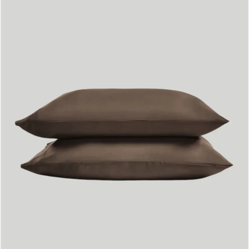 2pcs/pack Sleeping Pilllowcase Silky Lyocell Pillow Cover Simple Envelope Style Summer Cooling Pillow Case For Home Hotel 48*74