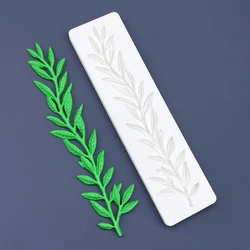 Leaf Branch Silicone Sugarcraft Mold Resin Tools Cupcake Baking Mould Fondant Cake Decorating Tools