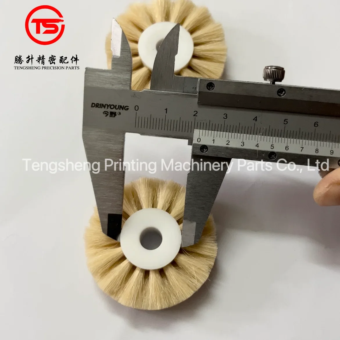 

6 шт., колесо щетки для печатной машины Ryobi 522, размер 50x15x8 мм, колеса щетки Ryobi белого цвета