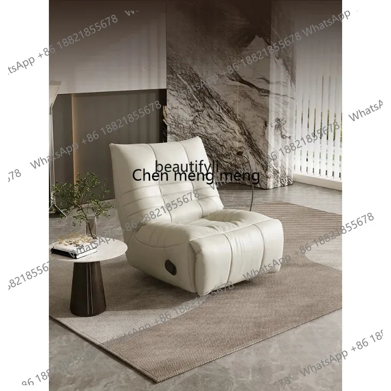 New Arrivals Genuine Leather Electric Functional Sofa New Caterpillar Shake Chair Italian Style S26