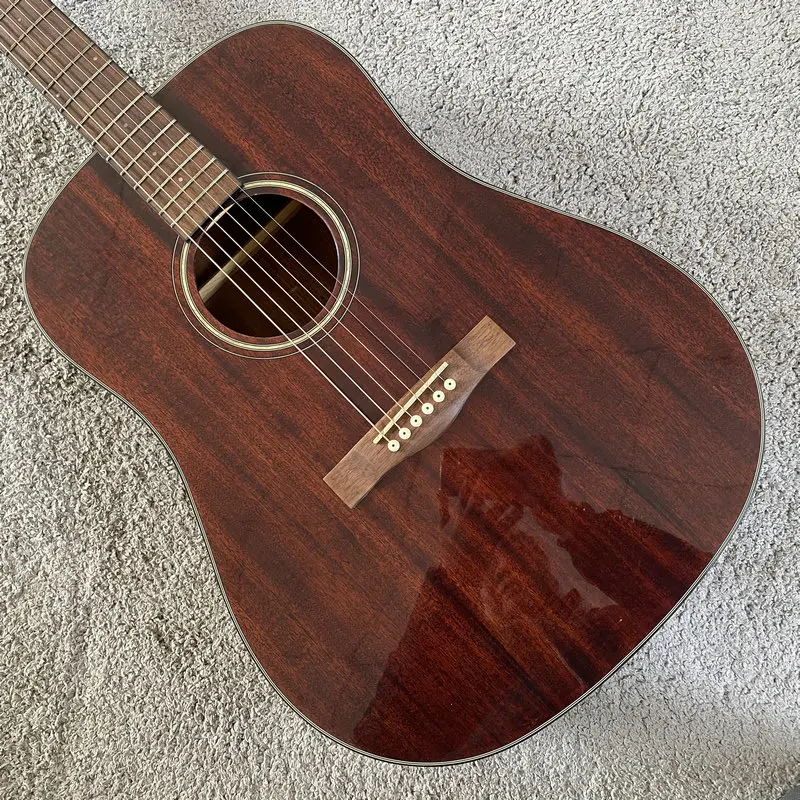 Акустическая гитара J545 с верхней декой из массива красного дерева, 41 дюйм, натуральная отделка, 20 ладов, для начинающих и среднего уровня, тип дредноут