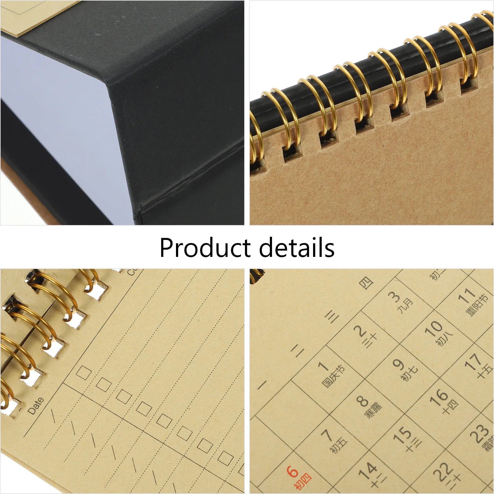 

2024 Office Household Desk Decorative Standing Calendar Thick Paper Monthly Planner 2023-2024 Flip Calendar For Office Home