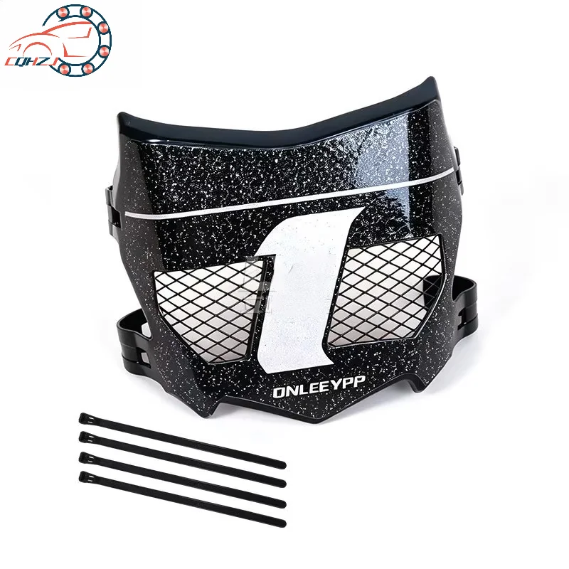 CQHZJ Motorcycle Front License Number Plate Black Vented Guard With Sticker For Talaria Sting 79BIKE Dirt E-bike Scooter