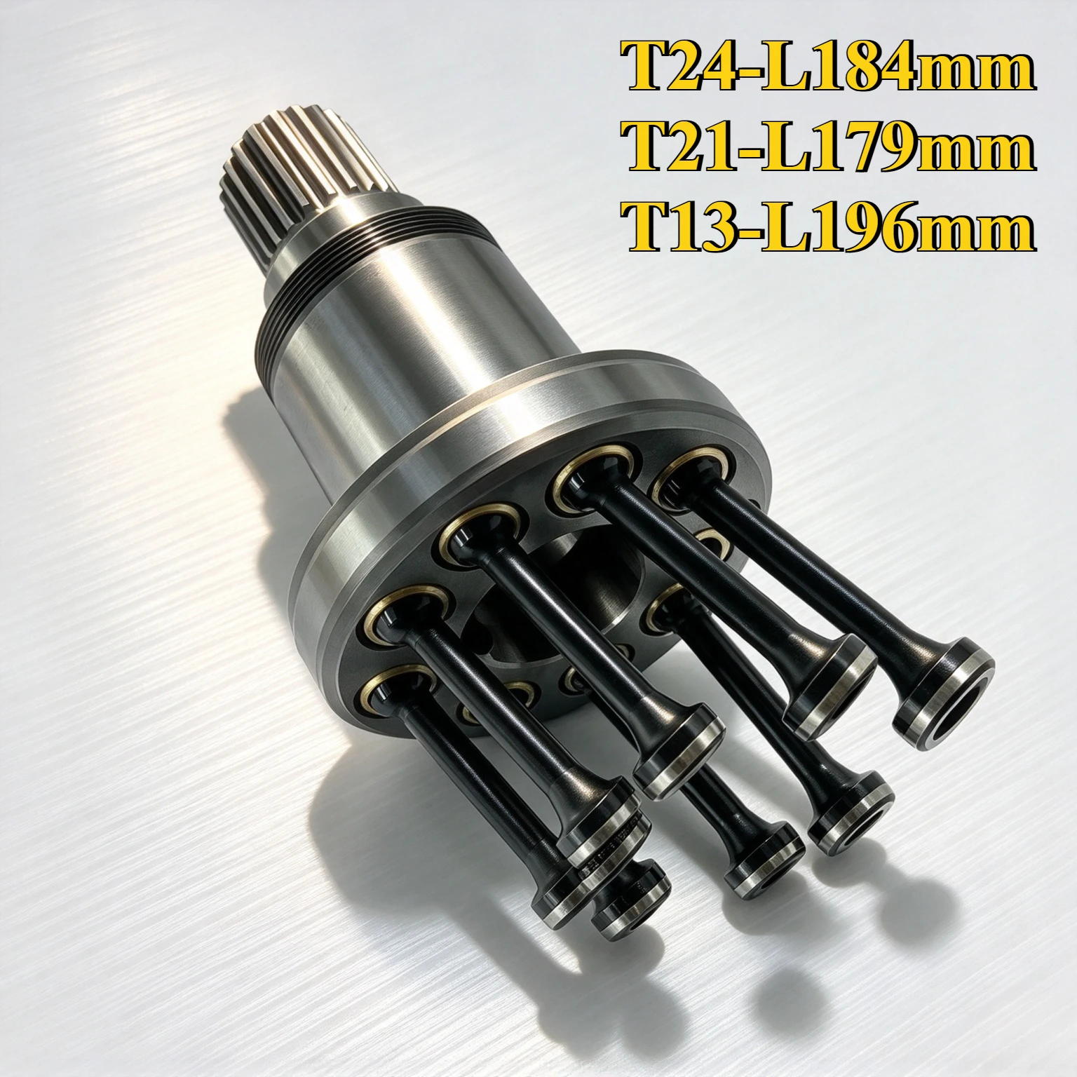 H1B Hydraulic Motor Drive Shaft for Motor Shaft Repair H1B160 Piston Motor T24-L184mm T21-L179mm T13-L196mm
