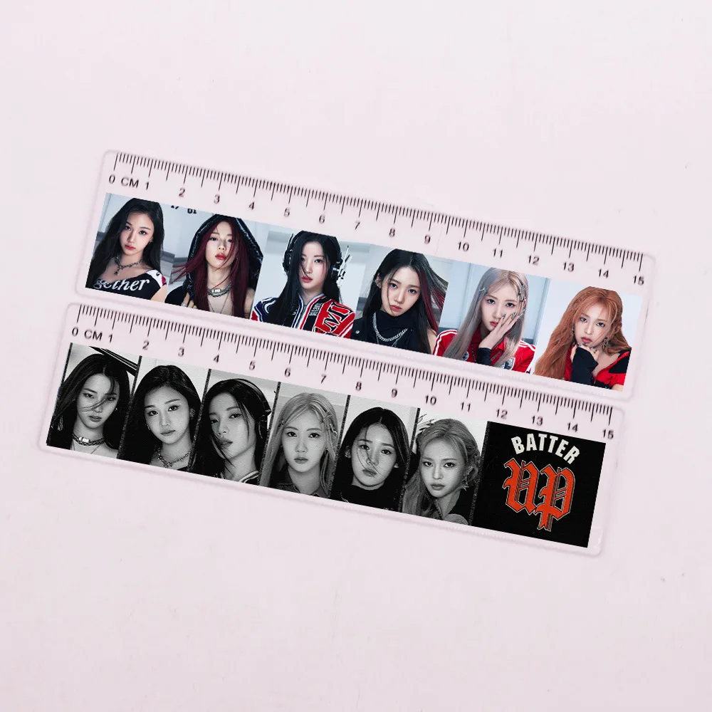 BABYMONSTER Idol Group Acrylic Ruler Drawing Tools Straight Ruler Students Ruler Stationery HARAM AHYEON RORA Fans Gifts