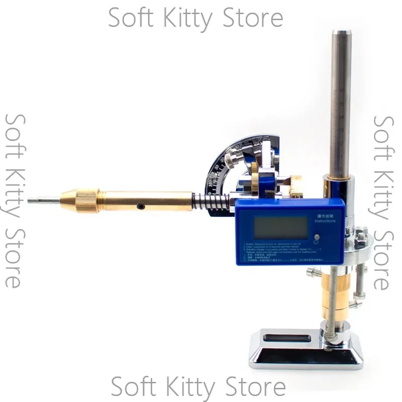 High-Precision Angle Digital Display Gemstone Grinding Machine Manipulator Gem Faceting Machine Handle 32/64/72/80/96 Index Gear