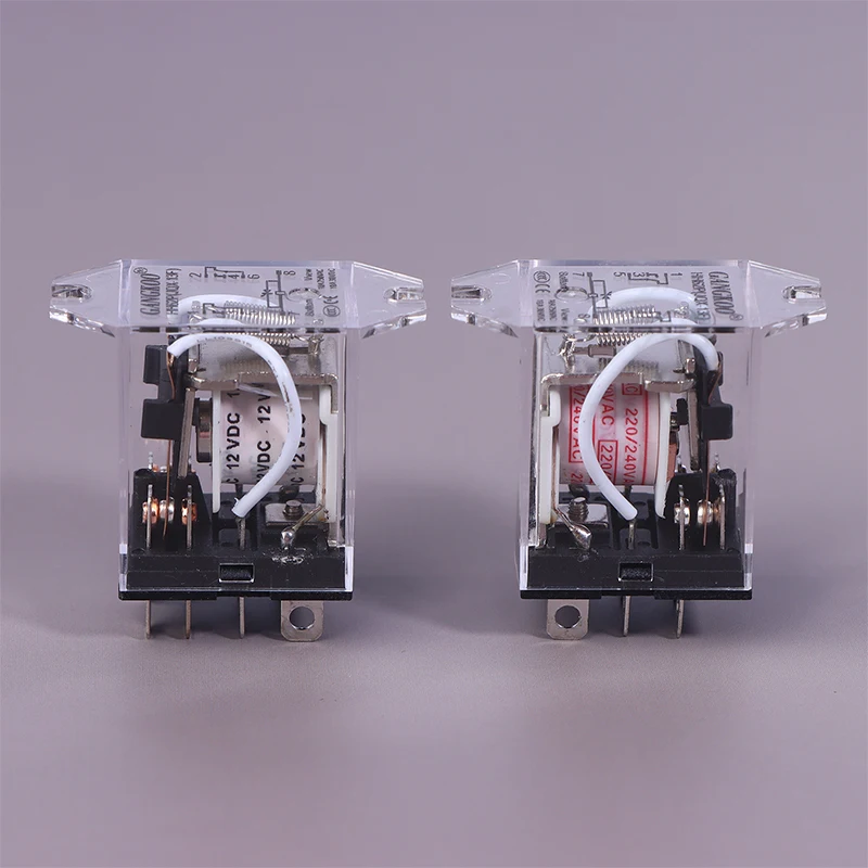 JQX-13F HH62P Electromagnetic Relay DPDT High Power With Socket Base AC220V DC12V 24V For Electronics PCB Circuit