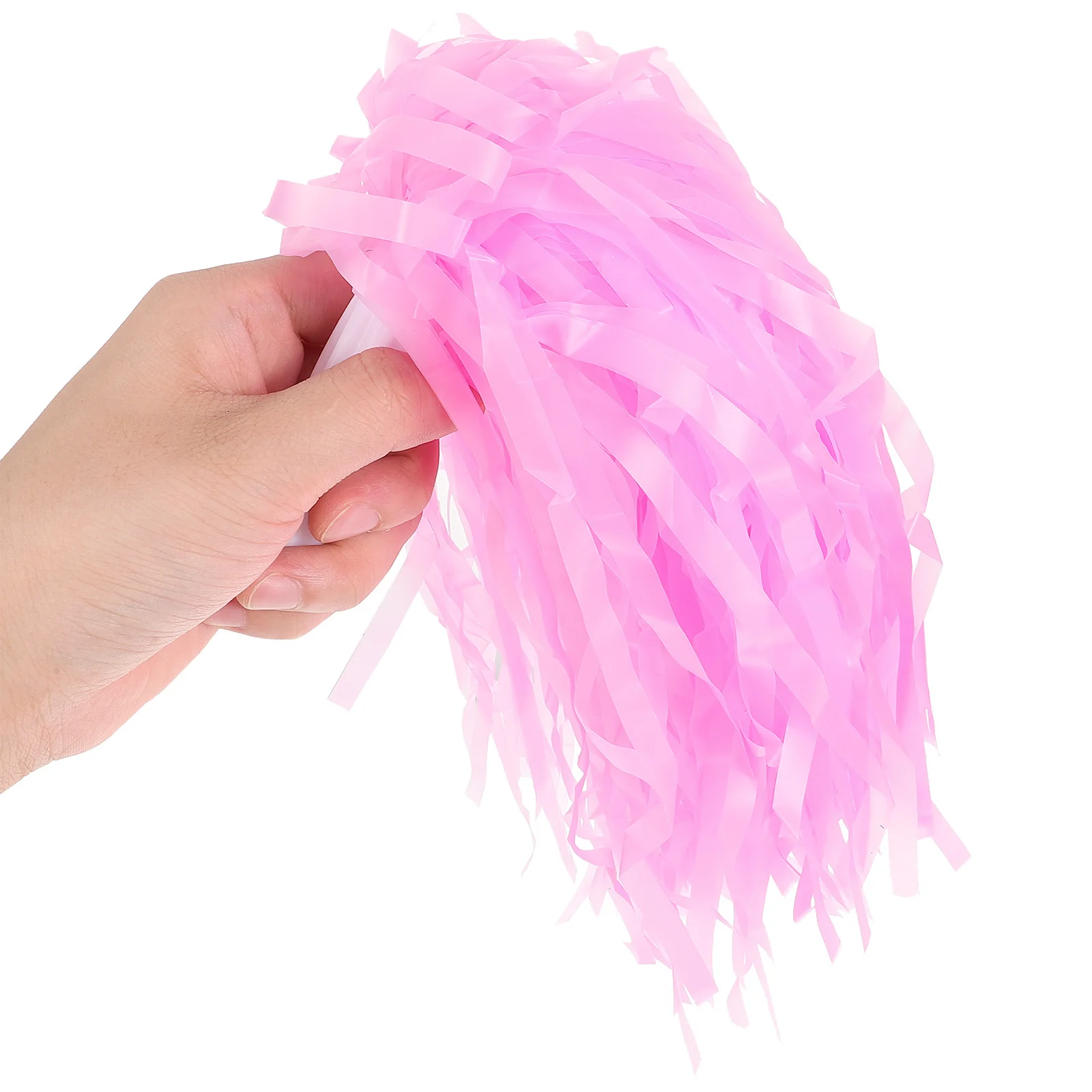 

12Pcs Handled Cheer Pompoms Plastic Shiny Colors for Sports Games Dance Performance Props Cheerleading Supplies
