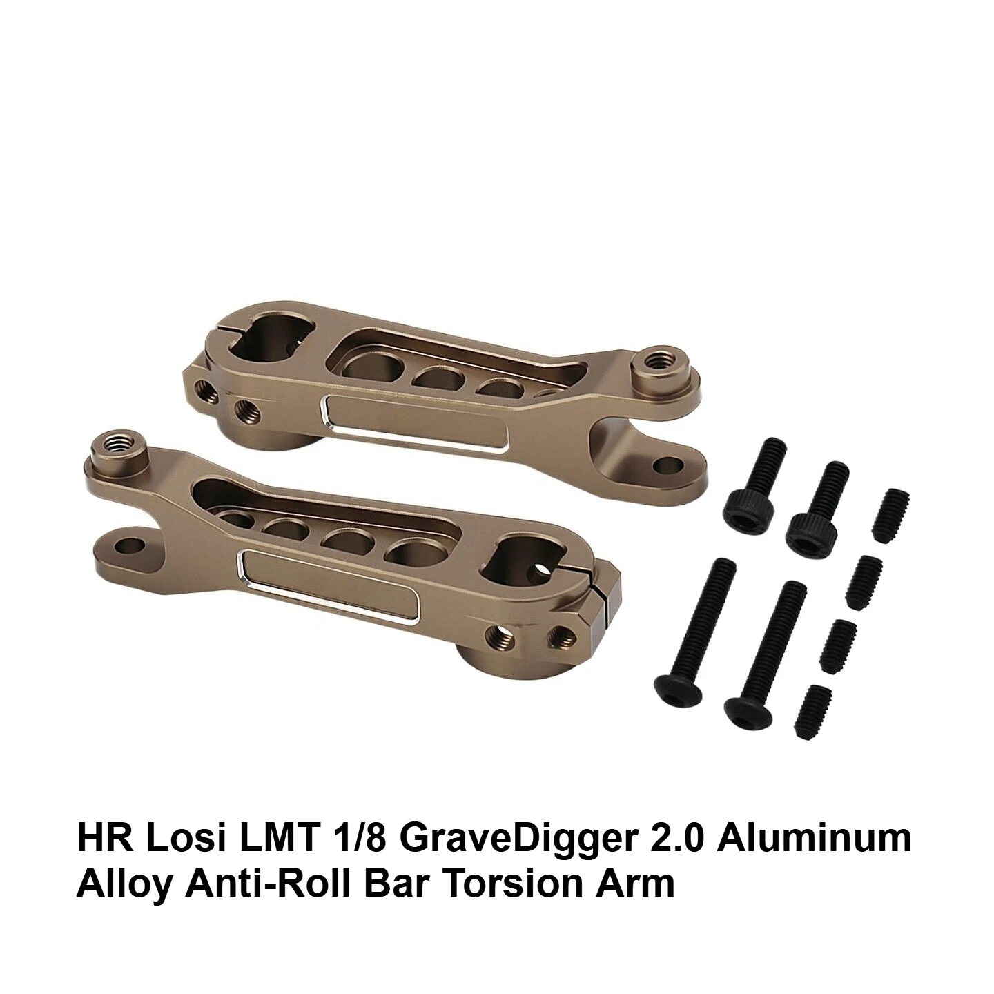 

LMT 1/8 Grave Digger 2.0 Aluminum Sway Bar/Torsion Arm Upgrade Parts for Losi RC Monster Truck Modified Replacement Accessories