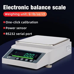 0.1g 0.01g High Precision Balance Electronic Balance Scale LCD Backlight Lab Analytical Balances EU Plug With RS232 Interface