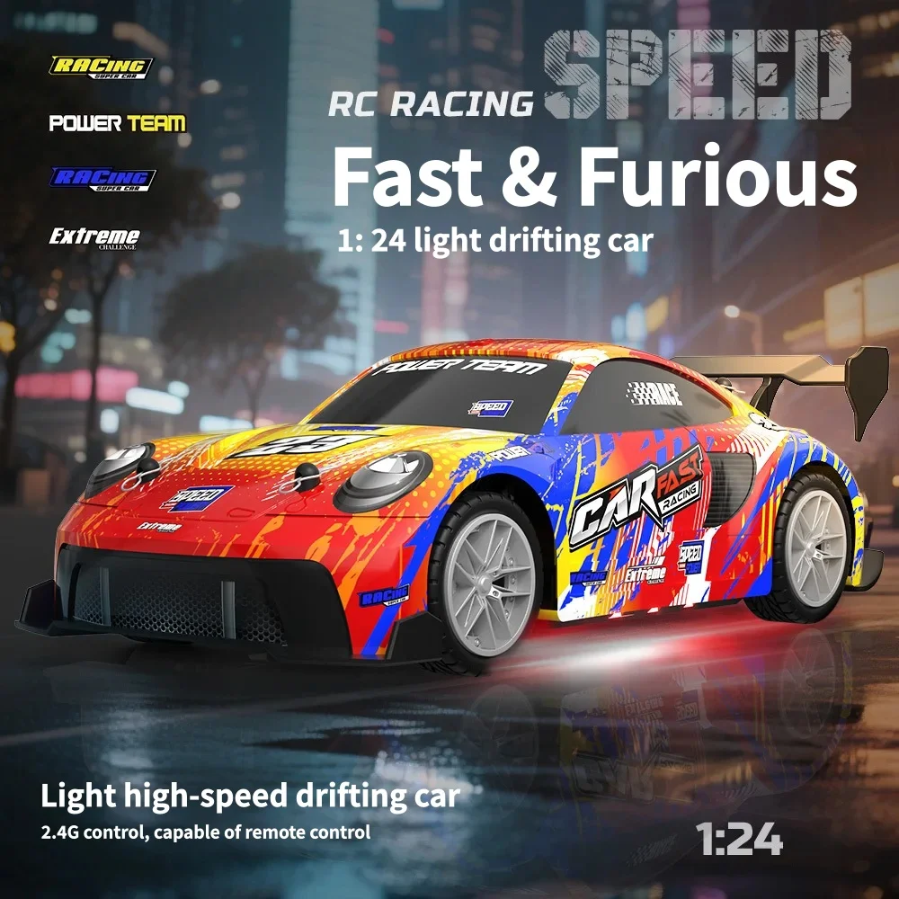 

New 1:24 RC Cars 2.4G High-speed Racing Car 15KM/H 4WD Off road Drifting Toys For Adults And Kids Christmas and Birthday Gifts