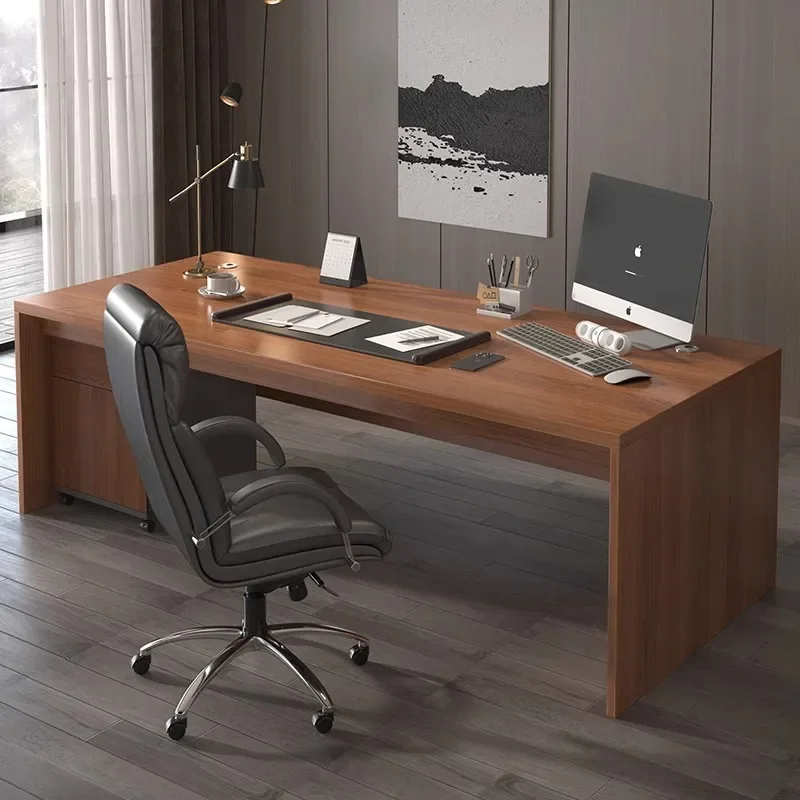 

Desk Boss Desktop Simple Modern Office Desk and Chair Combination Staff Desk Staff