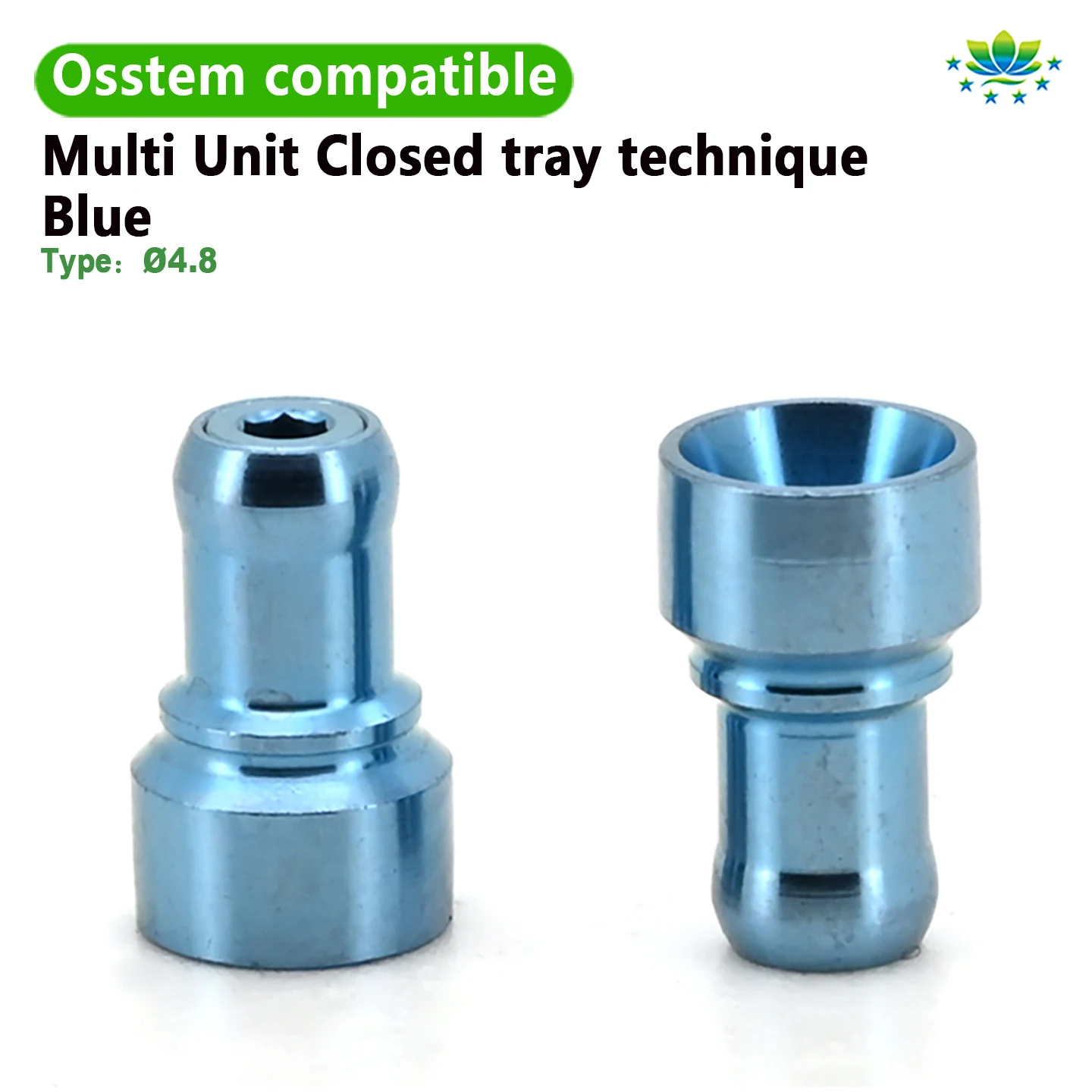 For Osstem MUA Impression Coping Transfer Closed Tray Titanium for Abutment System Prosthetic Restoration Lab Supplies OEM ODM