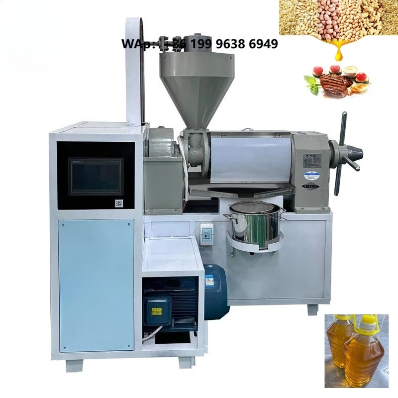 400Kg/h Seed Oil Pressers Extraction Machine for Small Business for Rapeseed Soybean Peanut Sunflower Commercial Edible Oil 380V