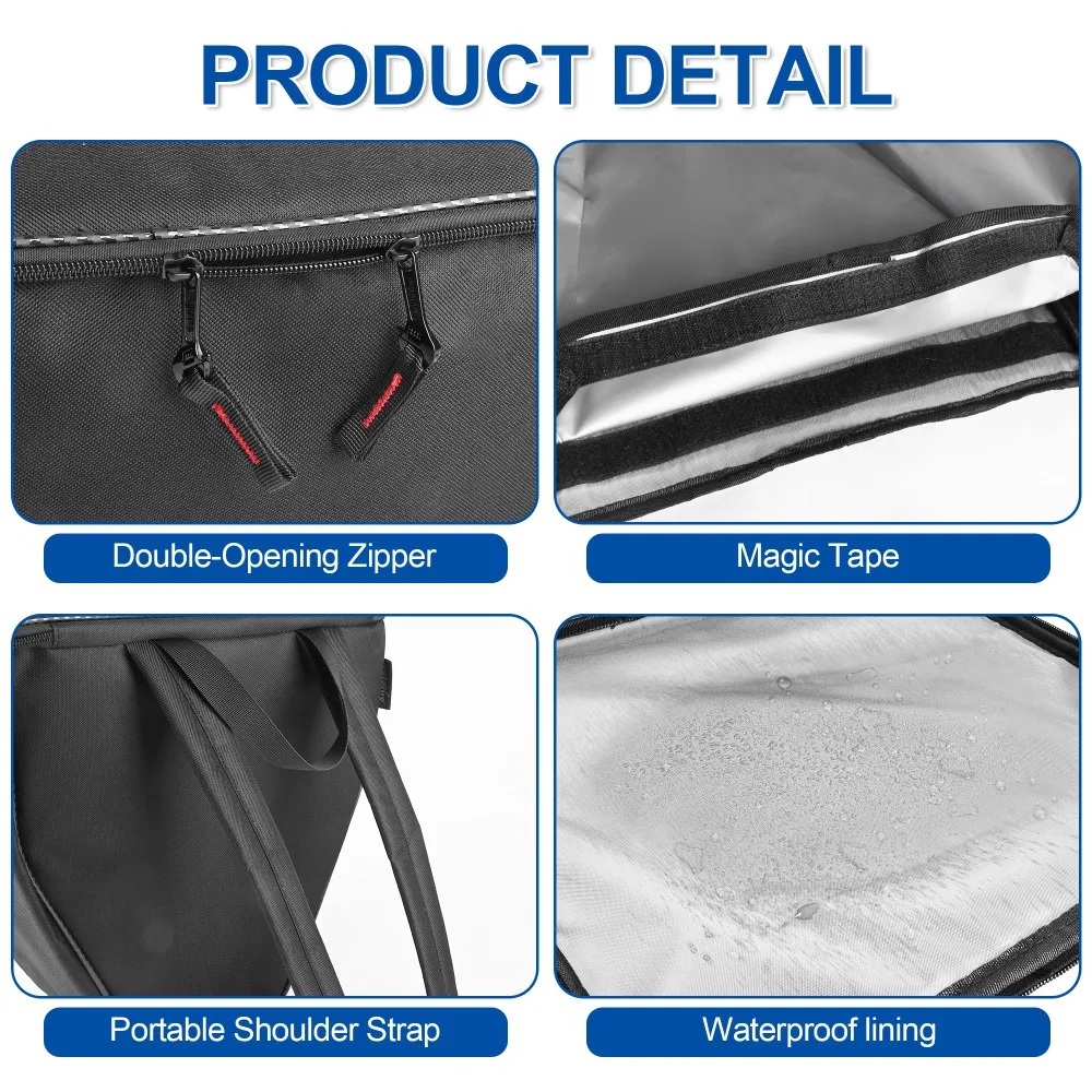 Motorcycle Rear Storage Cargo Bag for Can-Am Spyder RT/RT-L/RT-S 2020-2024 Trunk Luggage Bag with Backpack Straps