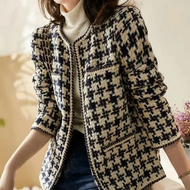 

Xiaoxiangfeng woolen coat women's 2023 autumn and winter new female versatile celebrity temperament tweed thin Muse coat