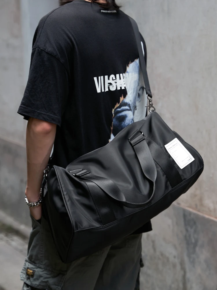 large-capacity-travel-bag-men's-business-trip-handheld-luggage-bag-wet-and-dry-separation-lightweight-sports-fitness-backpack