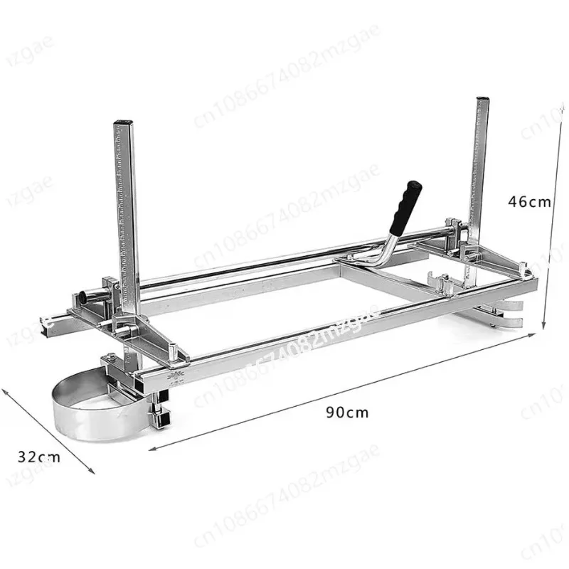 Chainsaw Frame for Cross-Cutting and Logging, Sawmill Round Wood Board Bench with Professional Support System