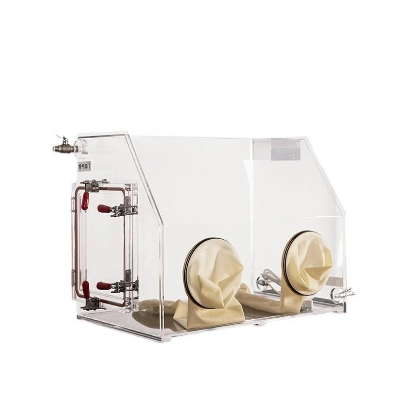 

Glove Box Laboratory Anaerobic Inert Gas Plexiglass Transparent Simple, Acrylic Glove Box
