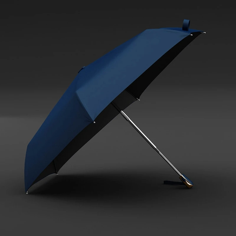 Parapluie pliant automatique plat ultraléger pour parasol 6 nervures Parasol pour adultes femmes hommes extérieur Anti Uv