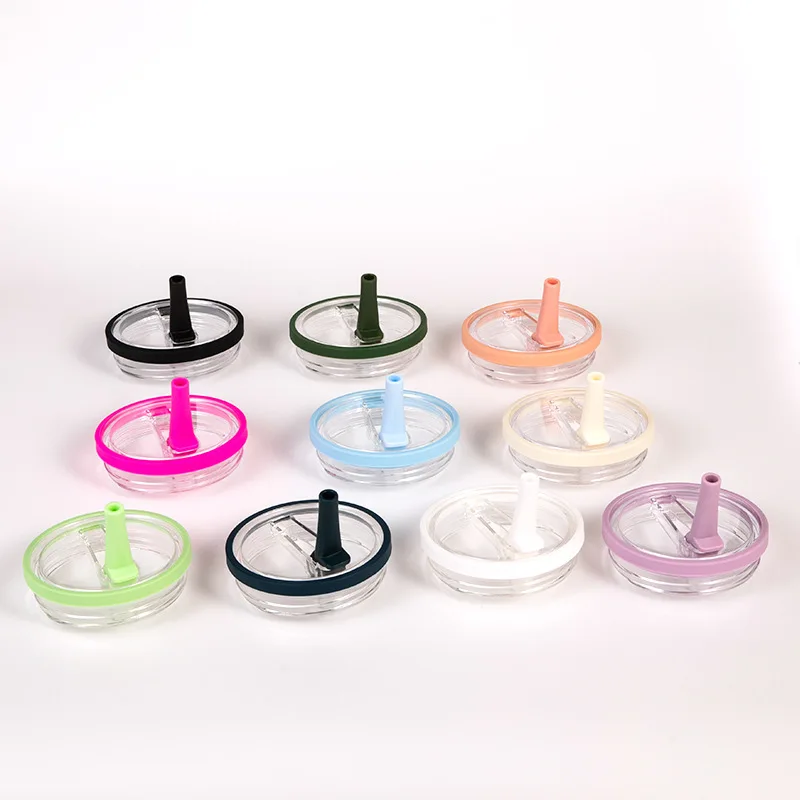 1PC 30OZ Tumbler Flip Straw Lid Replacement for Stanley Thermal Water Bottle Cover Reusable Spill-proof Cups Cover with Straw