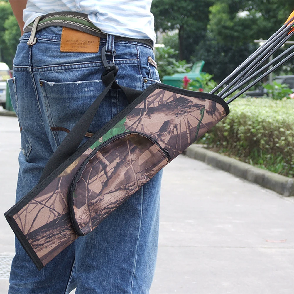 

2Pcs Arrow Waist Bag Camouflage Large Capacity Waterproof Adjustable Bow Hunting Archery Accessories Arrow Pouch