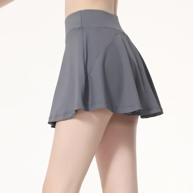 

Yoga Shorts Sexy Gym Tennis Skirt Woman Summer Skinny Stretch Activewear Running Pockets Skirt Compression High Waist Shorts