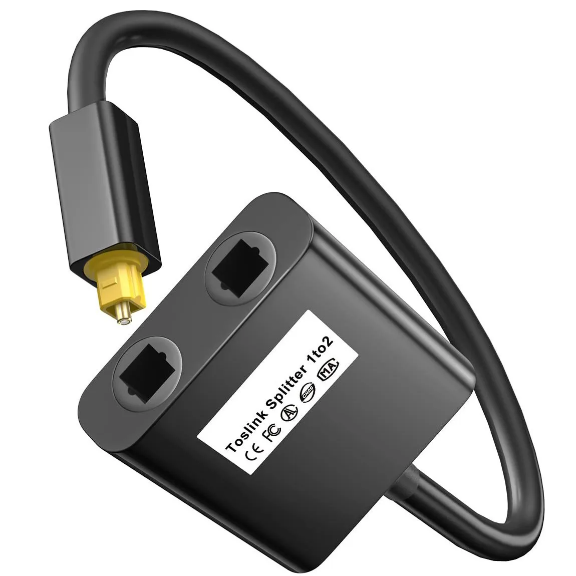 Audio Fiber Cable One Point Two Two in One Out Optical Audio Fiber Splitter, Optical Fiber Short Cable