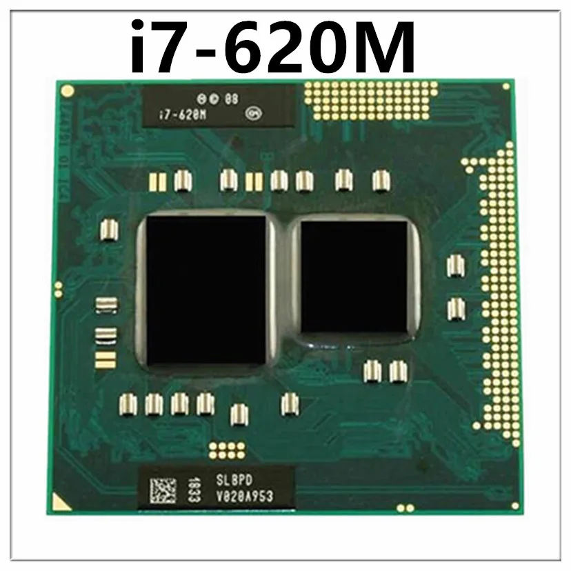 i7 620m I7-620M SLBTQ SLBPD Dual Core Laptop CPU 4M/2.66GHz/3333 MHz Socket G1 PGA988 HM55 HM57