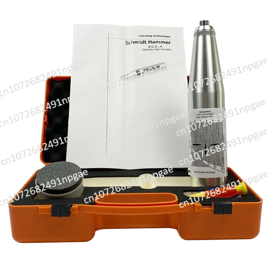 

ZC3-A silver rebound hammer for mortar sclerometer zc3 concrete test hammer sliver Schmidt Hardness Tester