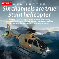 Coolbank 1/36 Scale EC135 6CH RC Helicopter W/ 6-Axis Gyro 3D/6G RC Flying Aircraft Model One Key Take Off/Landing Aircraft Boys