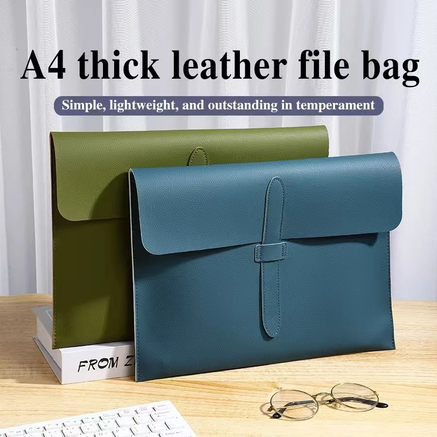 1pc Professional Business Travel Document Organizer - PU Synthetic A4 File Folder with Multiple Compartments, Secure Closure