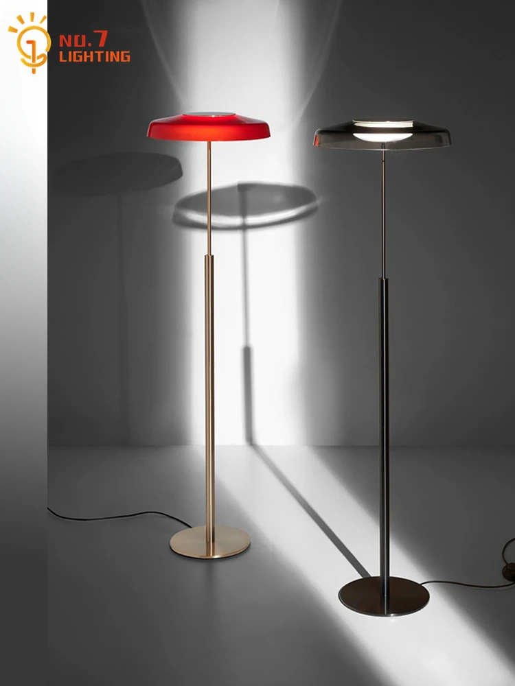 Italian Design DORA Stained Glass Floor Lamp with Touch Switch Simple Modern Vertical Table Lamp Living Room Sofa Bedroom Study