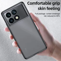 Matte & Clear Rugged Armor Protective Case For Xiaomi Poco X6 Pro PocoX6 Pro Military Shockproof Phone Back Cover