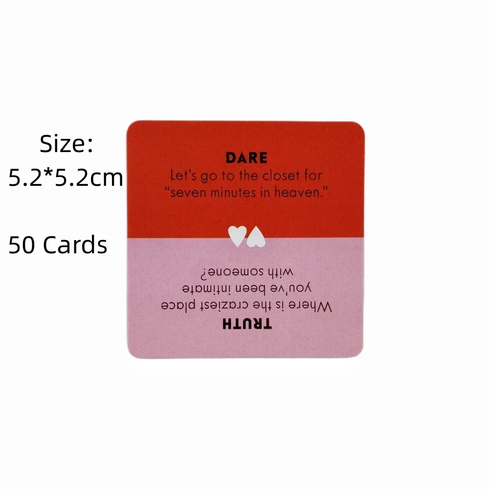 The Mini Size Truth Or Dare For Couples Drinking Cards English Charades Family Time Do You Remember Deck Borad Party Games