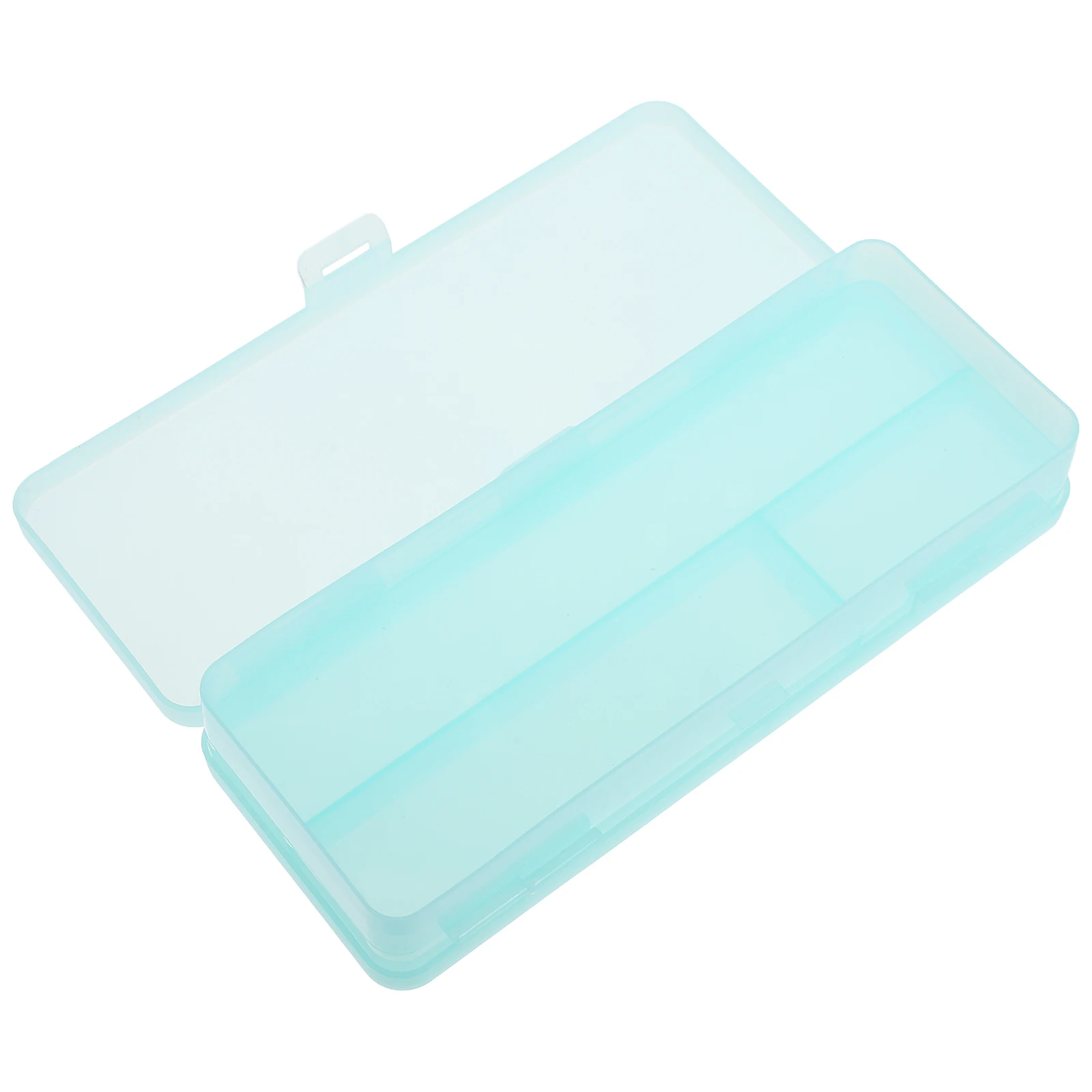 

Double Layer Pencil Box Clear Frosted Large Capacity Green Multi Compartment Office Supplies Organizer School Storage Plastic
