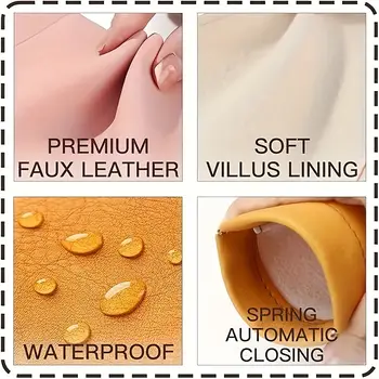 2個裝自動閉合太陽眼鏡盒 PU皮革眼鏡收納袋 防水眼鏡保護套 眼鏡收納袋 12 最佳銷售 眼鏡罩 - №2