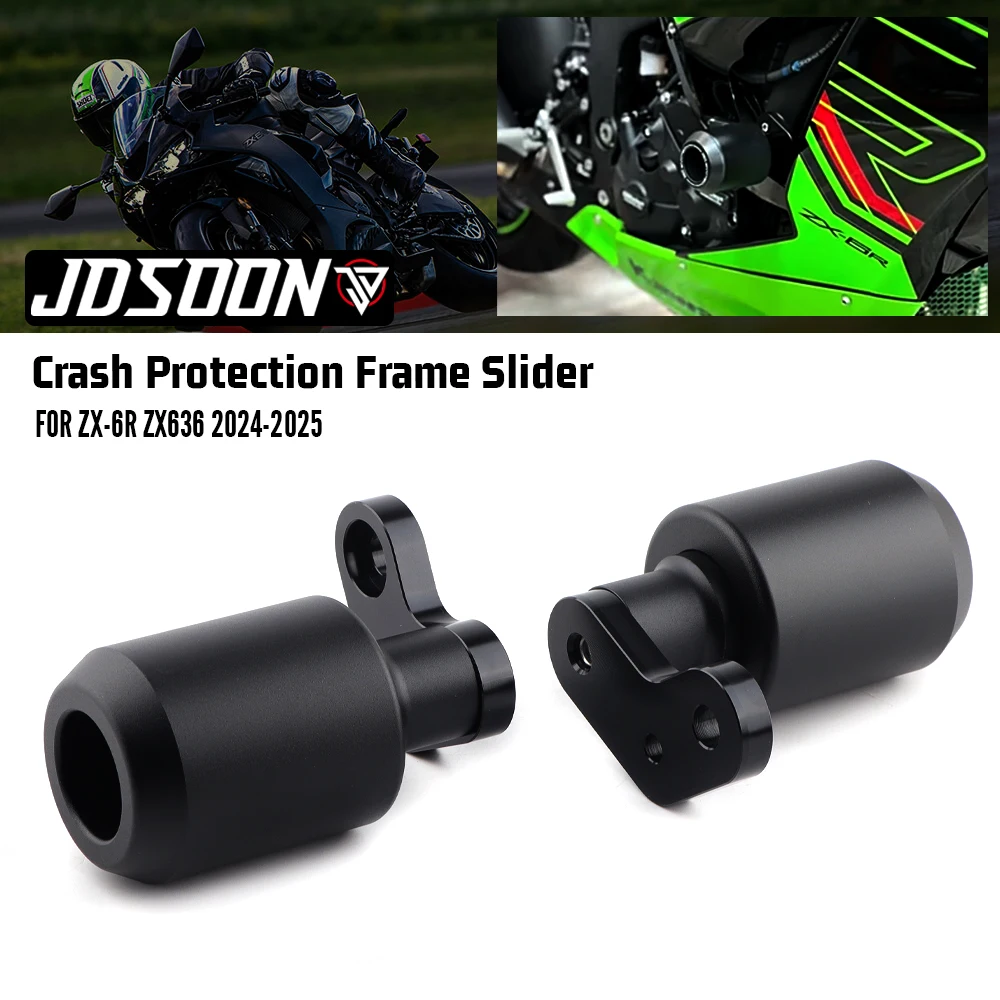 

For Kawasaki ZX-6R 2024 2025 NINAJ ZX6R ZX636 Motorcycle CNC Falling Protection Frame Slider Fairing Guard Crash Pad Protector
