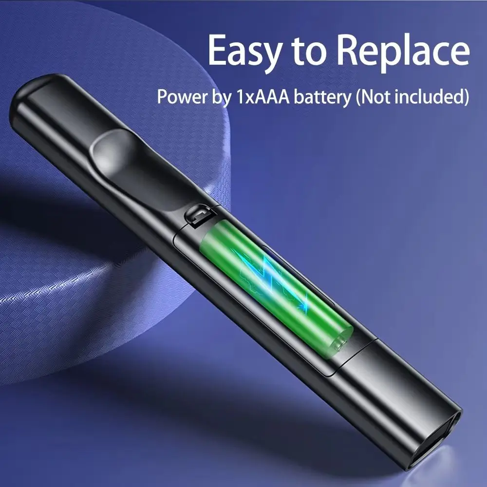 

Беспроводной презентационный кликер 2,4 ГГц, зарядка через USB, лазерная флип-ручка Hyperlink PPT, красный свет с сумкой для хранения, лазерная указка