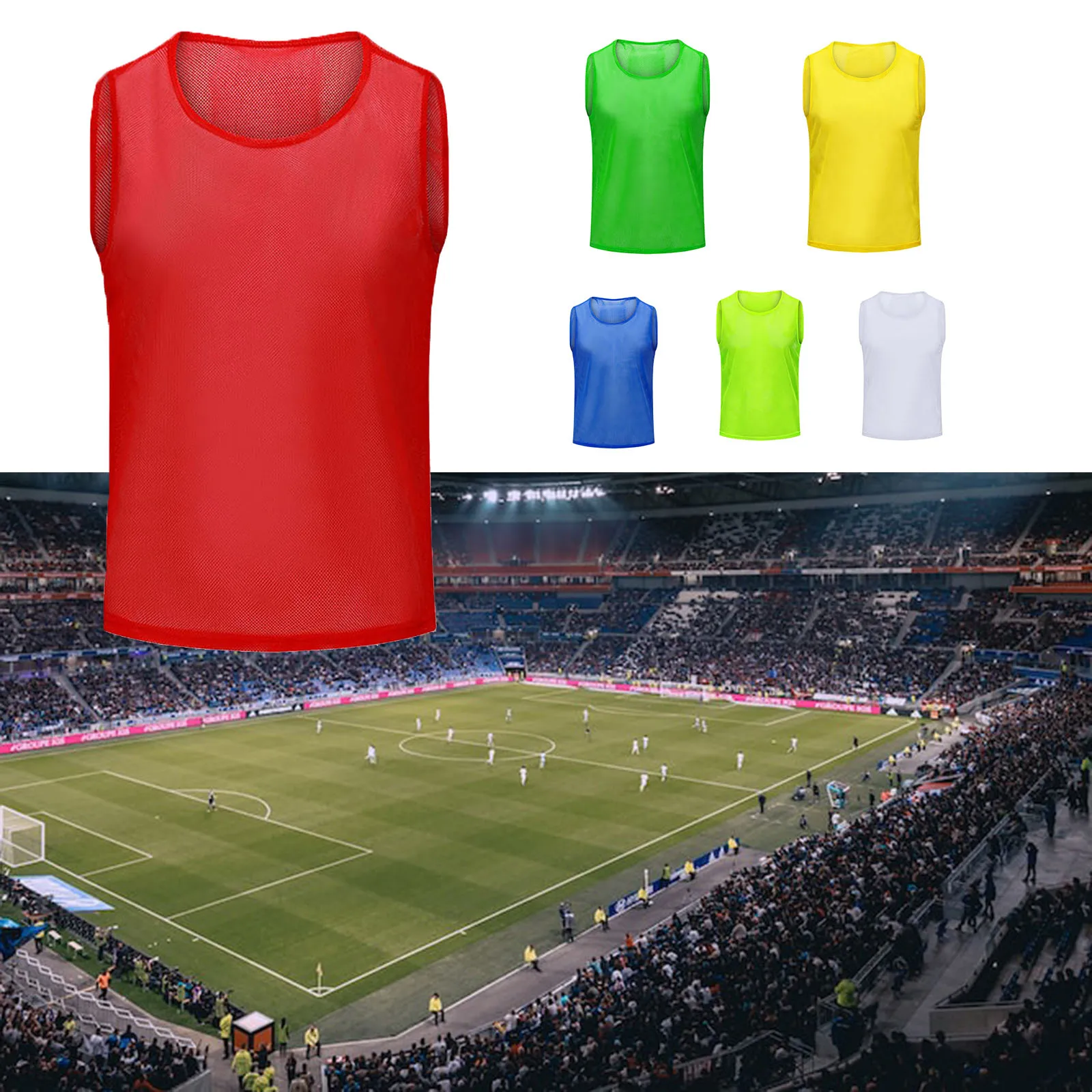 Adult Mesh Jerseys for Football and Basketball Lightweight and Fast Drying Sports Vests Comfortable Fit for Training