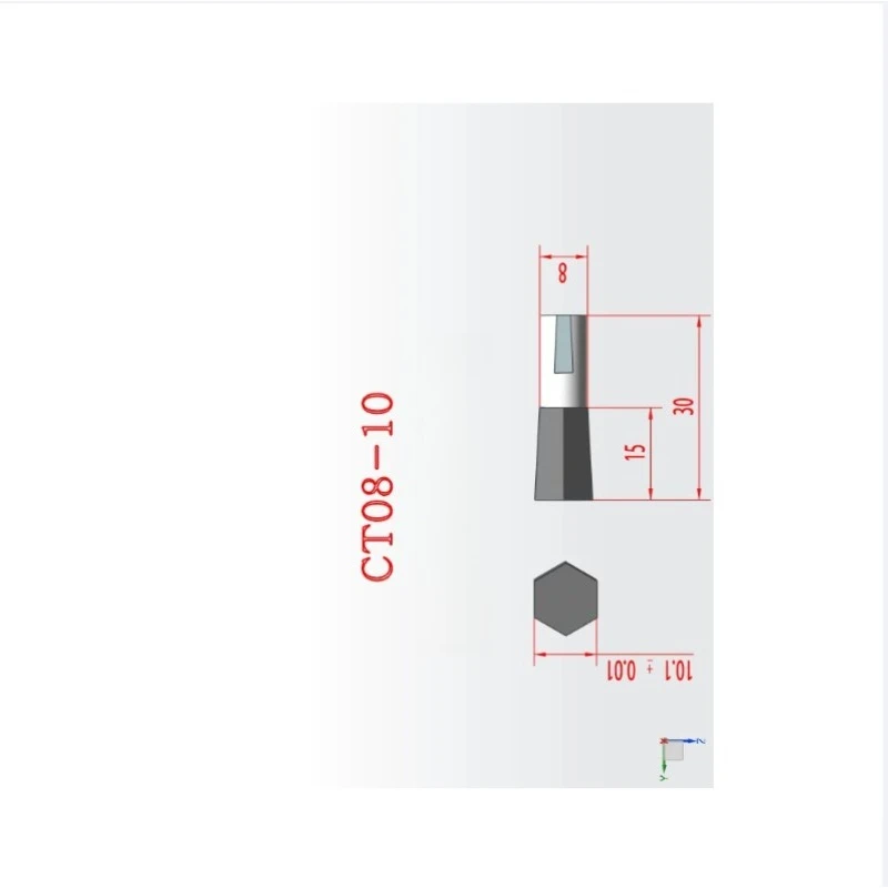Suitable for CT16  CT08  Rotary HSS-Tin Punching Cutter Tool 16mm Shank Inner Hexagon for Steel