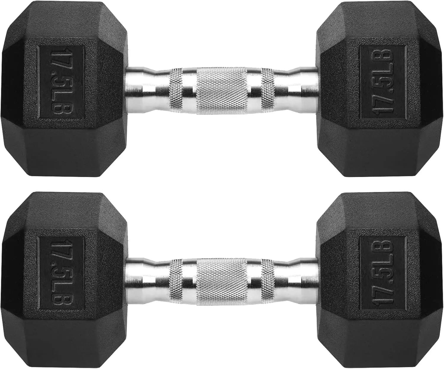 

Dumbbells Rubber Coated Cast IronBlack Dumbbell Free Weights for Exercises