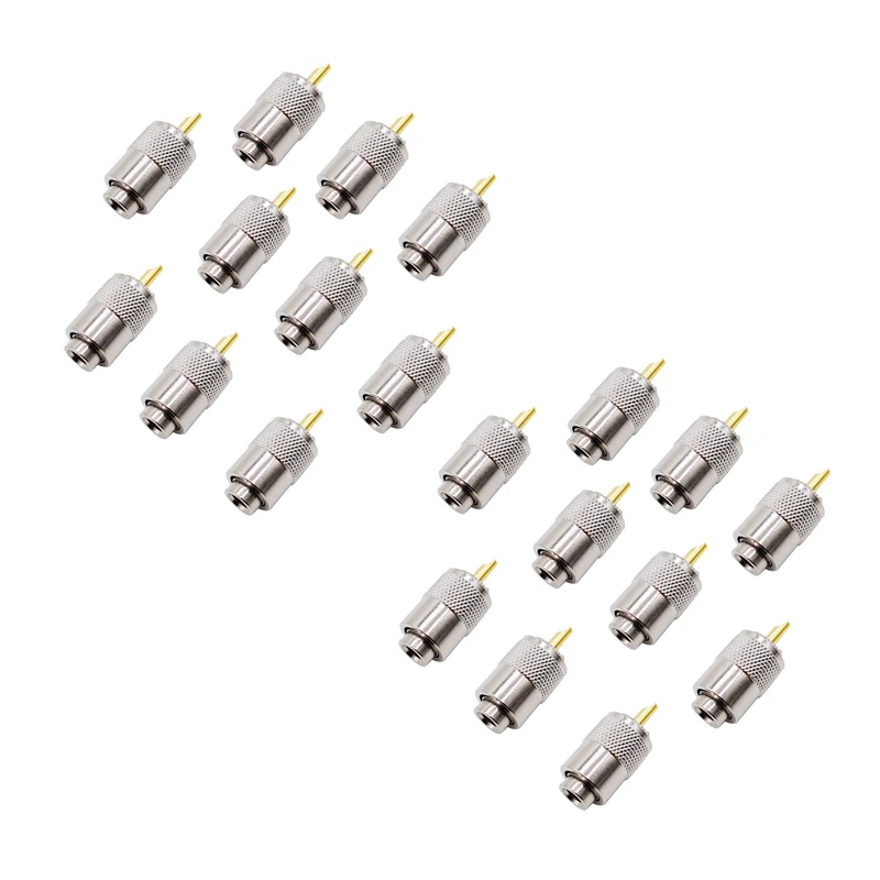 

Hot 20PCS RF Connector UHF Male Connector RG8 RG58 Cable Lug Antenna Connector PL259