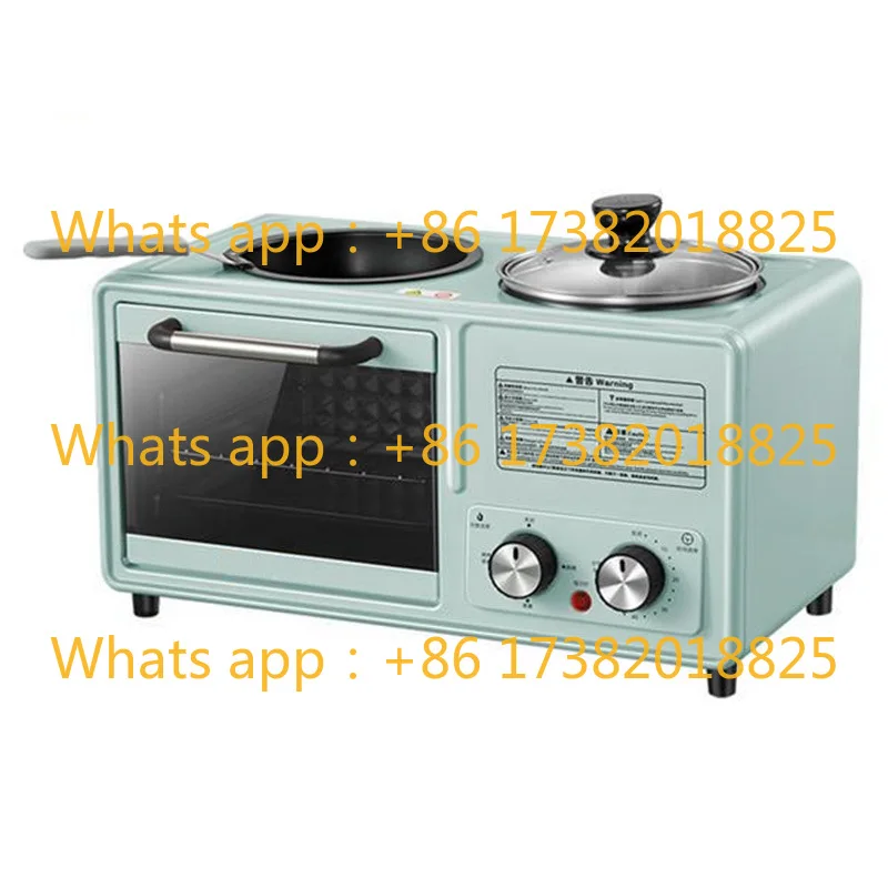 New Three-in-one 4 in 1 Breakfast Machine Multifunctional Electric Oven Bread Pizza Cake Machine Toaster Oven