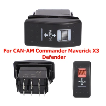 สําหรับ CAN-AM COMMANDER MAVERICK X3 DEFENDER กว้านสวิทช์ Rocker AMBER สีส้ม CB UTV ATV อุปกรณ์เสริม