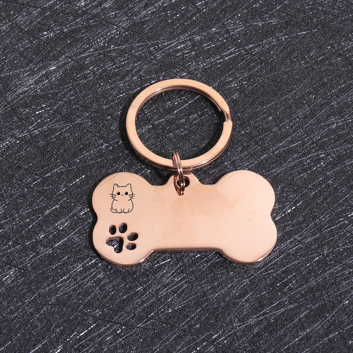 Gepersonaliseerde honden- en katten ID-tags met aangepaste tekst, naam, botvormige hanger, lasergravering, adresnummer, gepersonaliseerde ID-tag voor huisdieren
