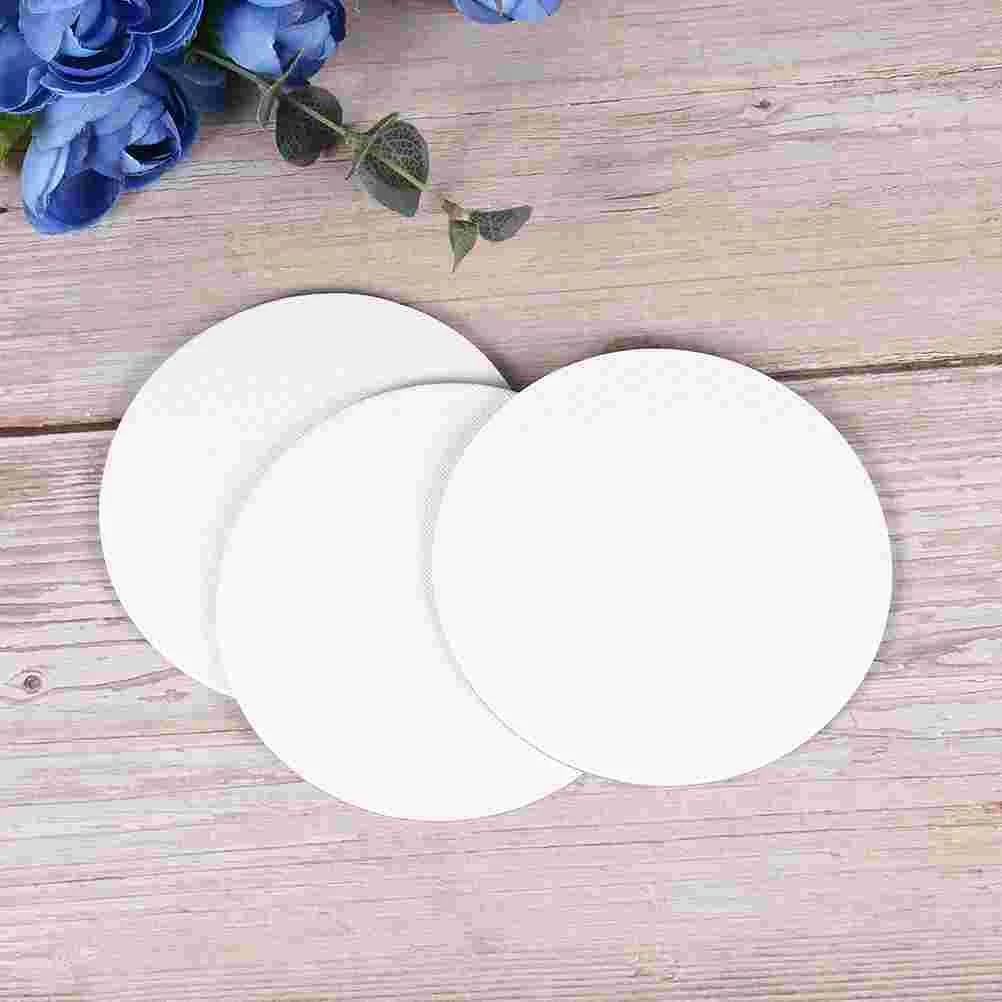 10 Pcs Blank Round Oil Painting Board Circle Canvas 10X10CM Cotton Cardboard Drawing