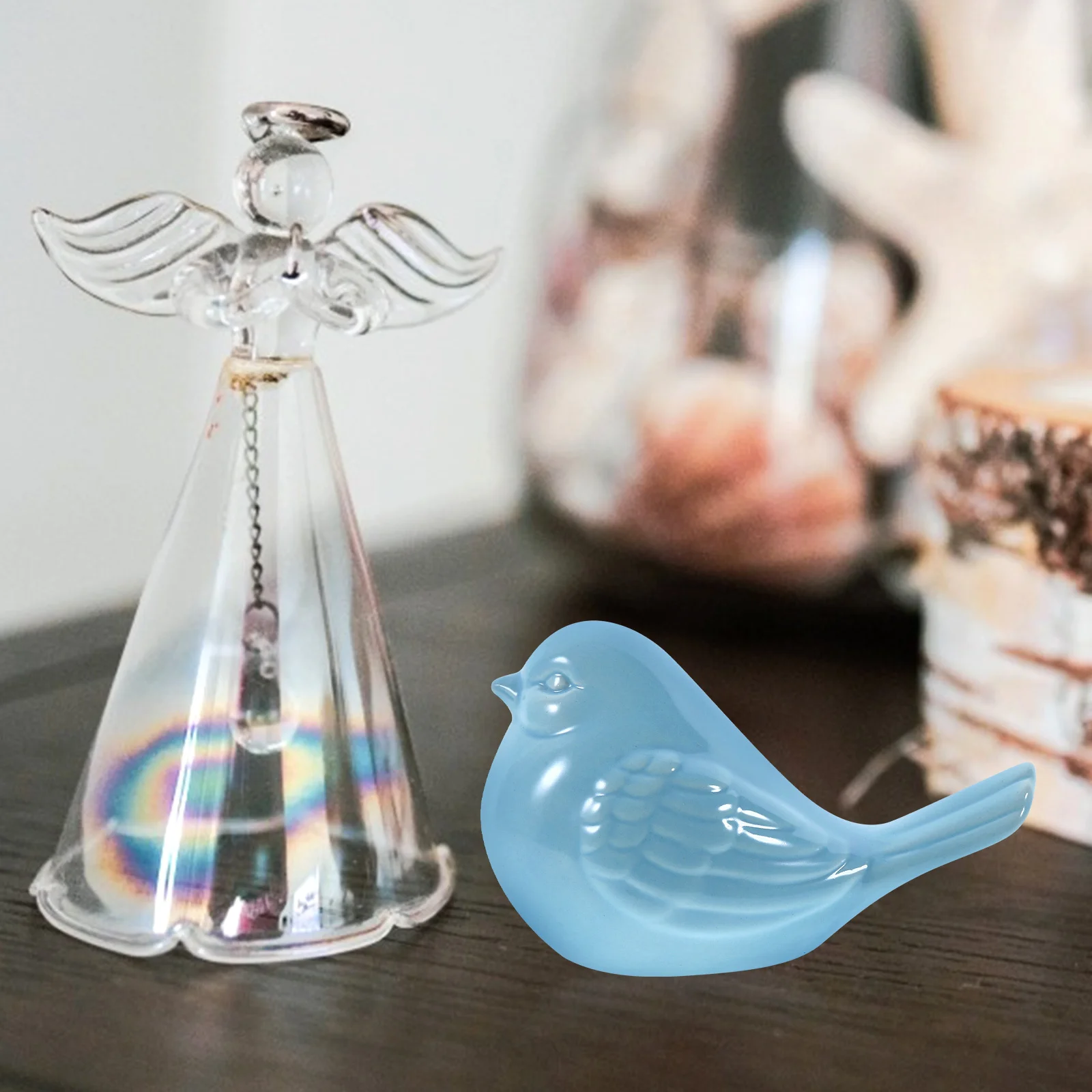 

Ceramics Magpie Bird Decor Desktop Ornament Home Decor Photography Prop Gift Decorative Bird Tabletop Adornment