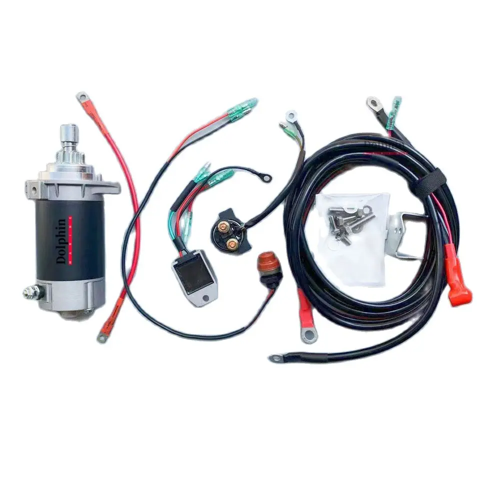 

ELECTRIC START CONVERSION KIT FOR OUTBOARD MOTOR MERCURY 15HP 20HP 30HP TOHATSU 50HP 70 HP SUZUKI 40HP 4 STROKE